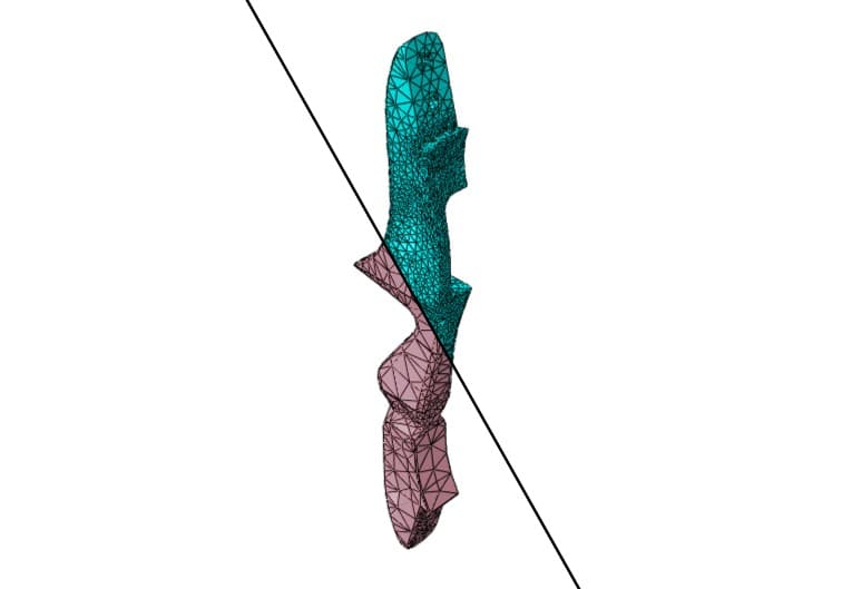 Recurve Bow Adaptive Meshing FEA